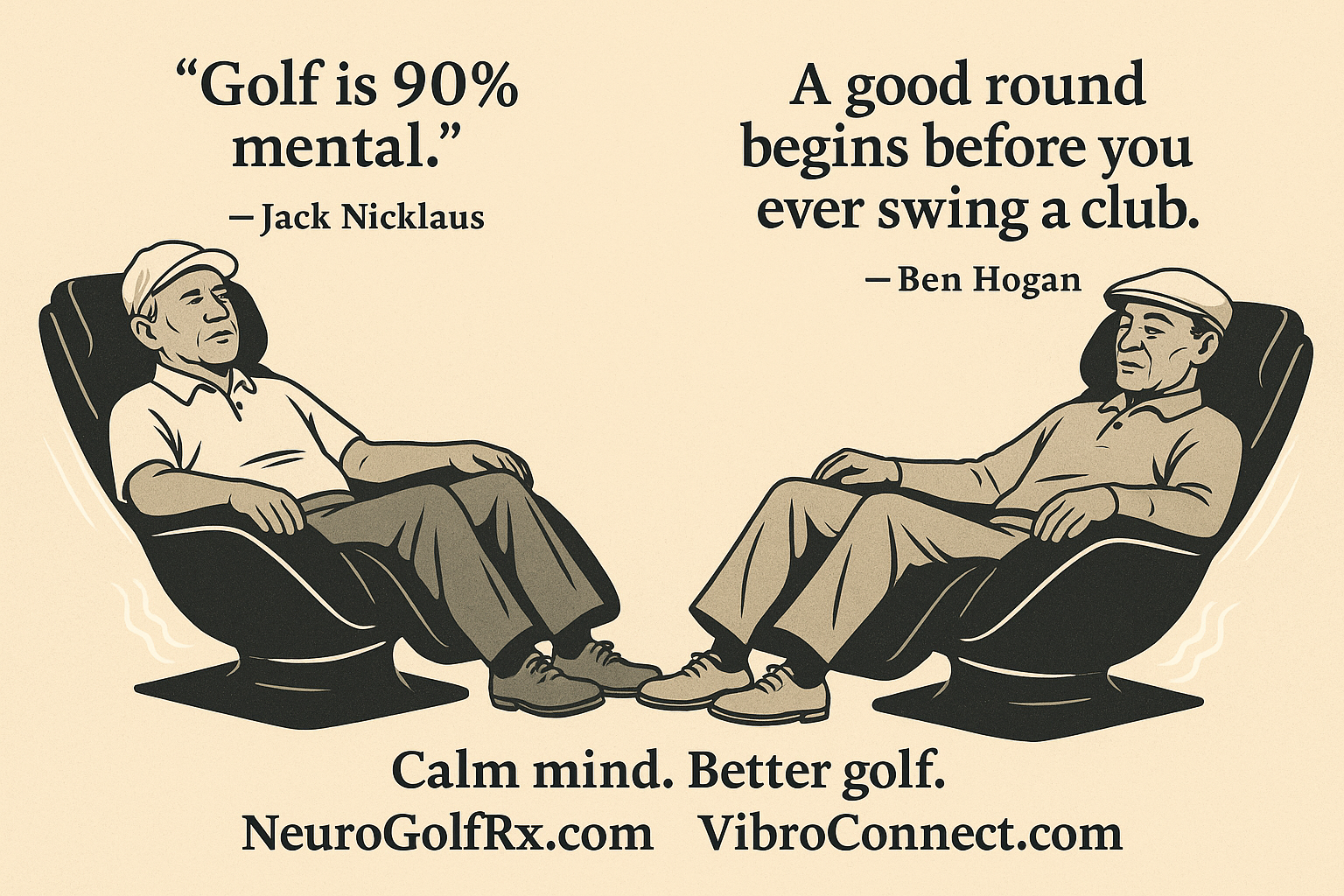 Hogan and Nicklaus - Calm mind. Better golf.